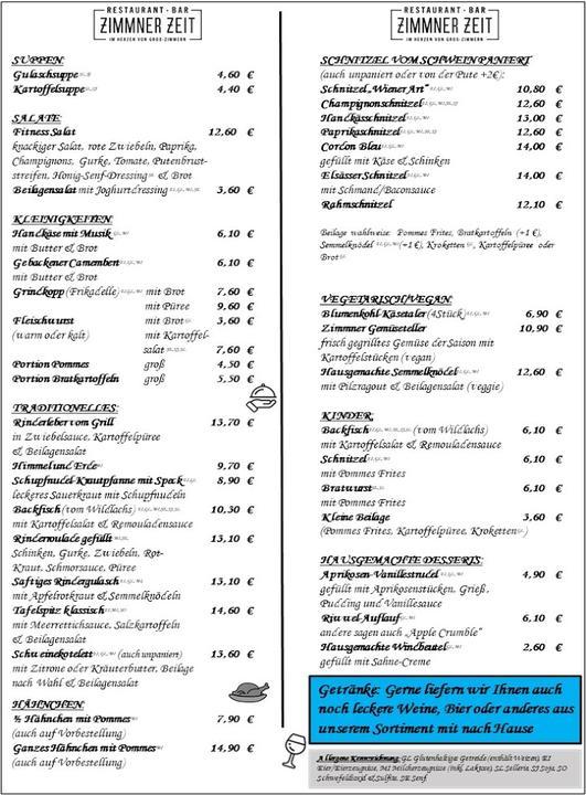 Zimmner Zeit Restaurant & Bar